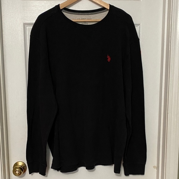 Polo Ralph Lauren Other - Polo by Ralph Lauren Navy 2X Thermal Crewneck with Red Logo